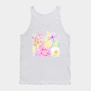 Spring Afternoon II Dreamy Flower Garden Tank Top